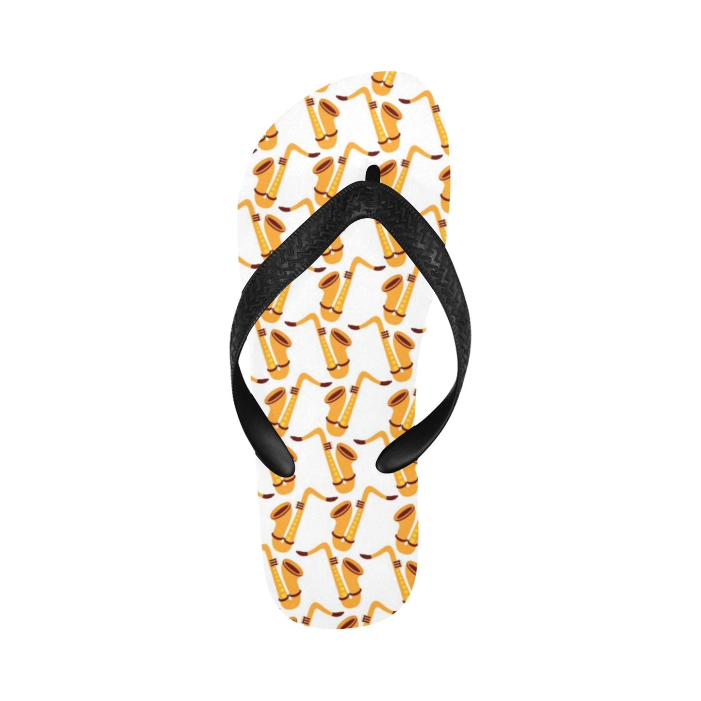 Saxophone Print Design LKS404 Flip Flops