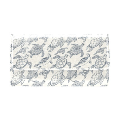 Sea Turtle Print Design LKS304 Women's Trifold Wallet