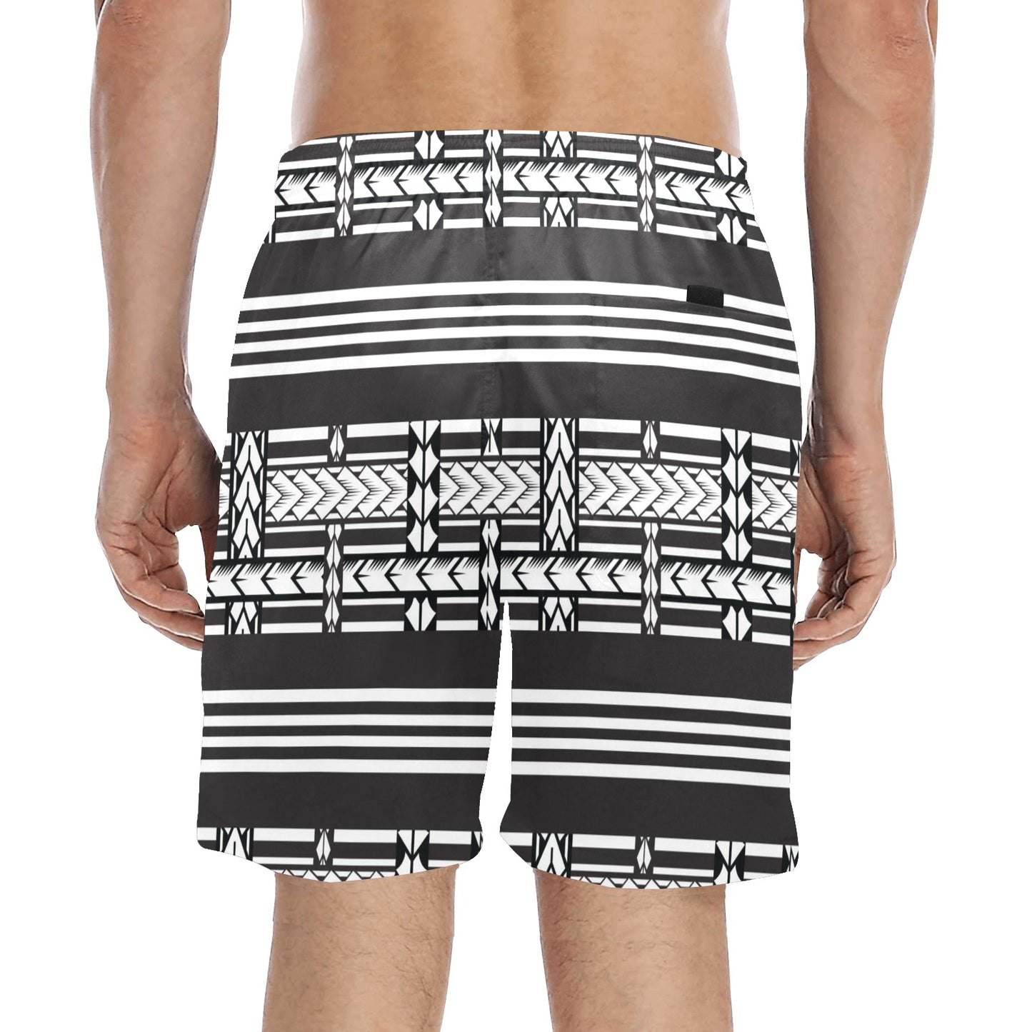 Samoan Tattoo Print Design LKS304 Men's Swim Trunks Beach Shorts