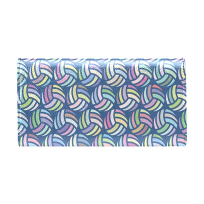 Volleyball Print Design LKS301 Women's Trifold Wallet