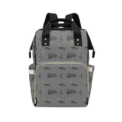 Skunk Print Design LKS301 Diaper Bag Backpack