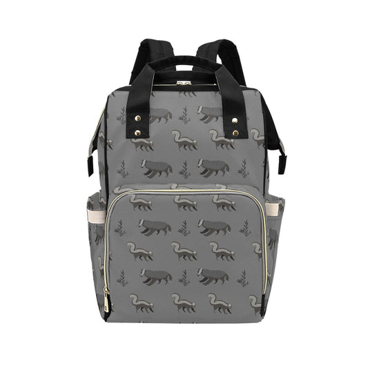 Skunk Print Design LKS301 Diaper Bag Backpack