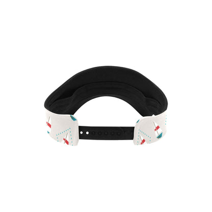 Sailboat Print Design LKS301 Unisex Sun Visor