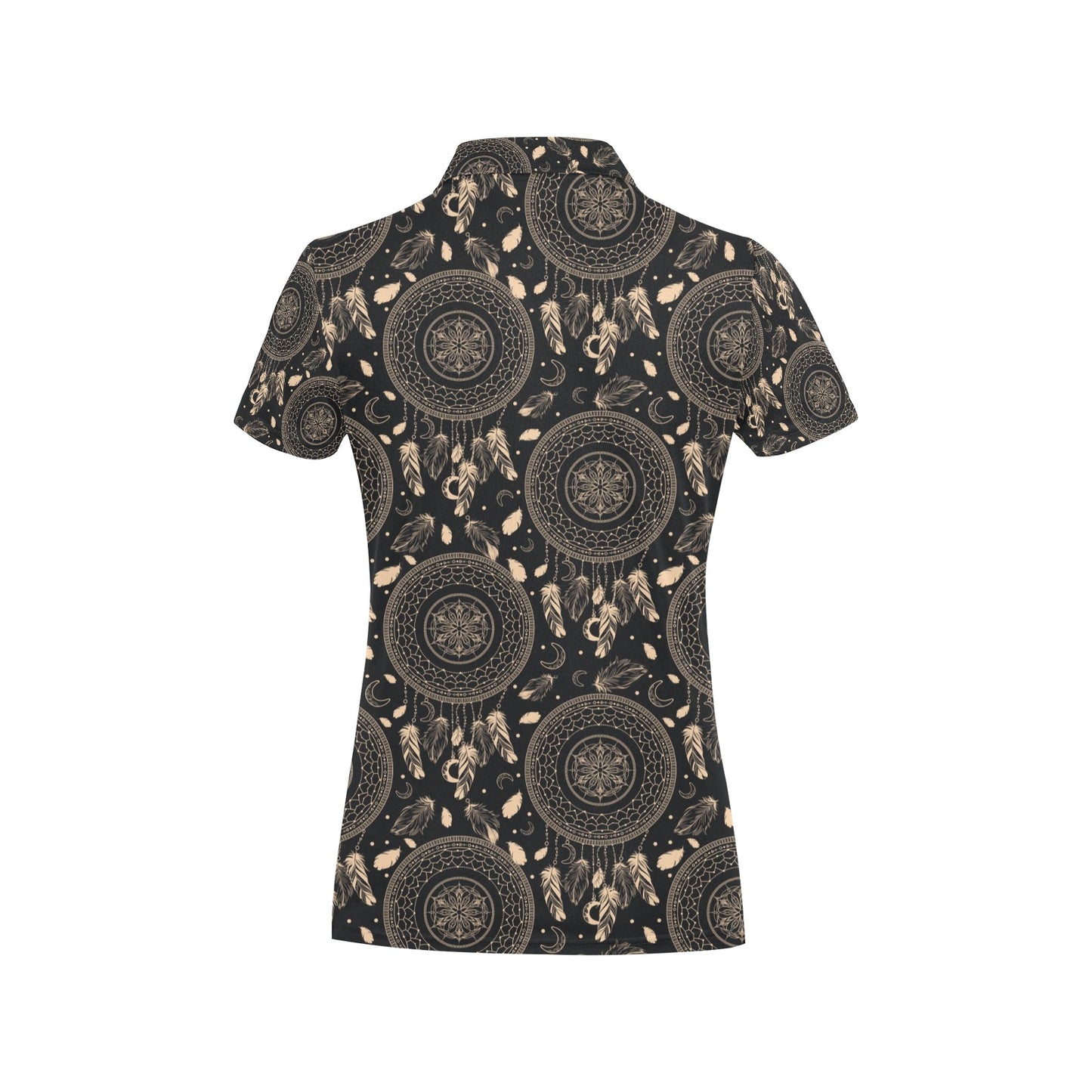 Dream Catcher Mandala Boho Moon Women's Polo Shirt