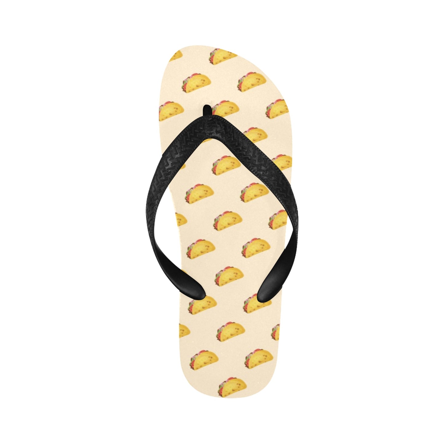 Taco Print Design LKS302 Flip Flops