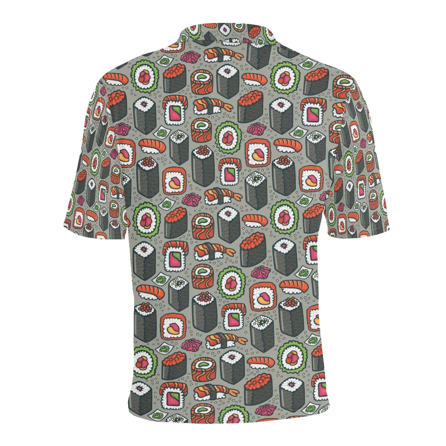 Sushi Print Design LKS301 Men Polo Shirt