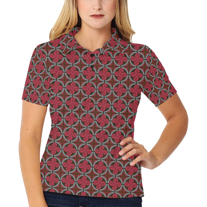 Vikings Print Design LKS301 Women's Polo Shirt