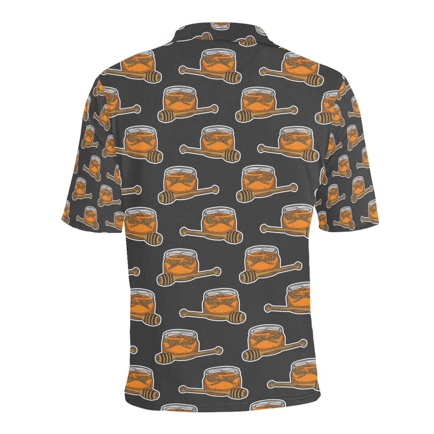 Honey Bee Print Design LKS305 Men Polo Shirt
