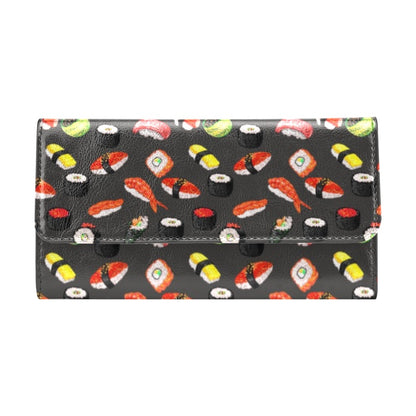 Sushi Design Print Women's Trifold Wallet