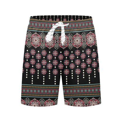Ethnic Dot Style Print Pattern Men's Swim Trunks Beach Shorts