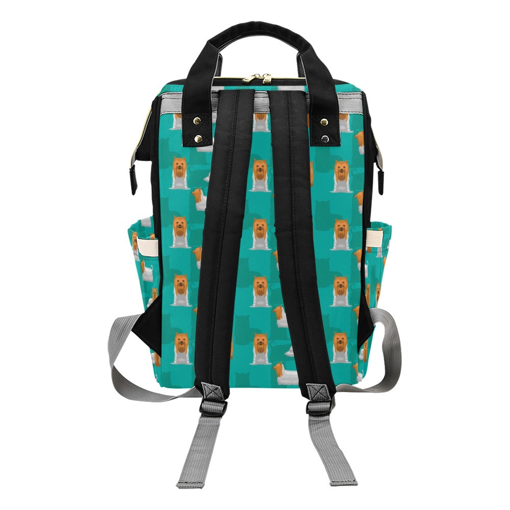 Silky Terriers Print Design LKS301 Diaper Bag Backpack