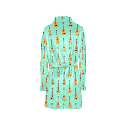 Acoustic Guitar Print Design LKS403 Women's Fleece Robe