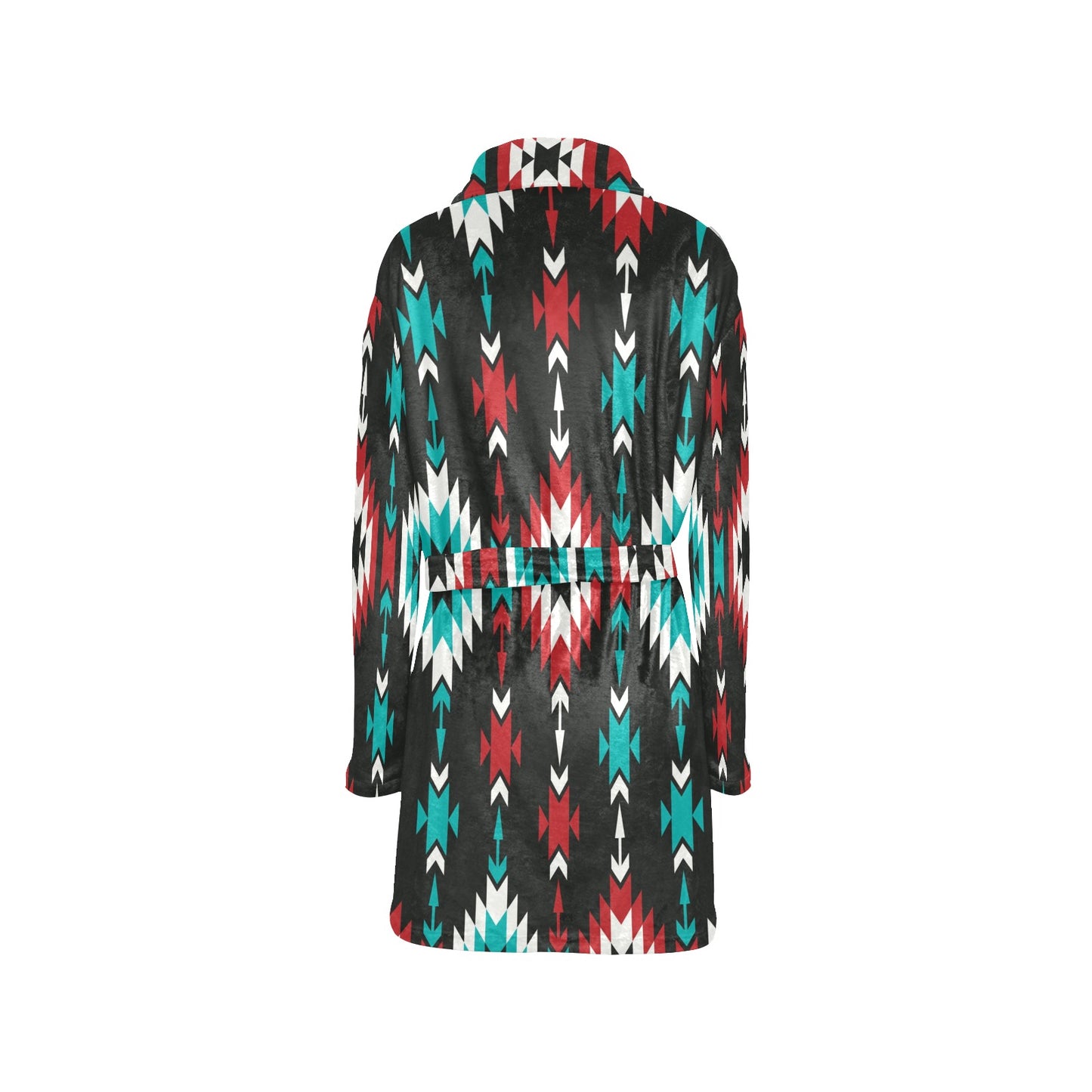 Native Pattern Print Design A08 Women's Fleece Robe