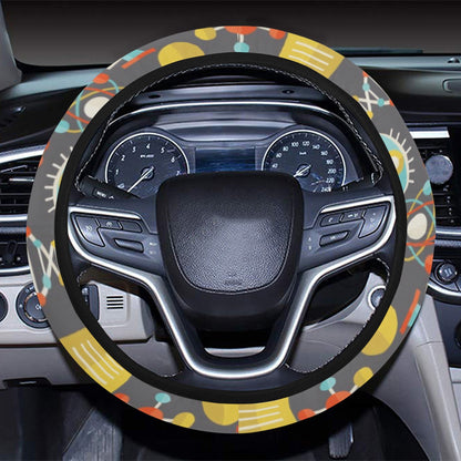 Science Print Design LKS302 Steering Wheel Cover with Elastic Edge