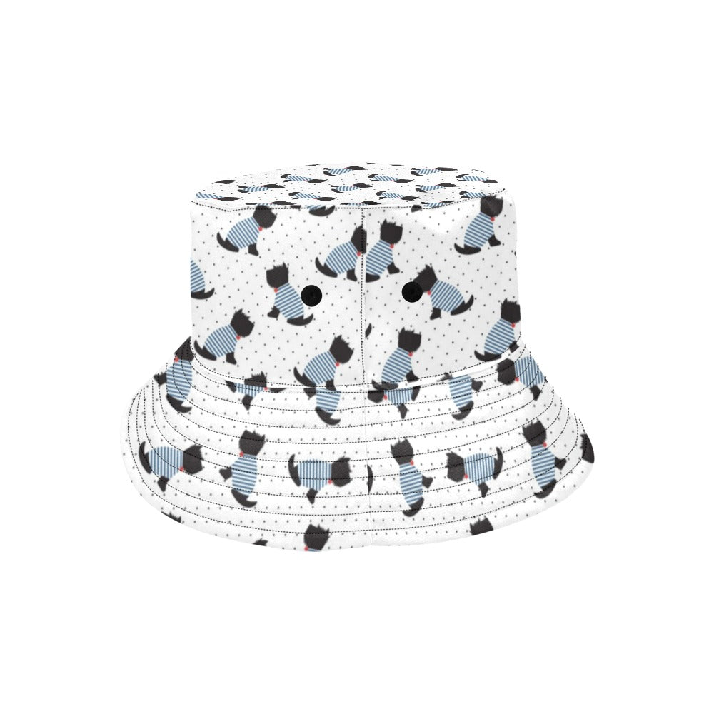 Scottish Terriers Print Design LKS3013 Unisex Bucket Hat