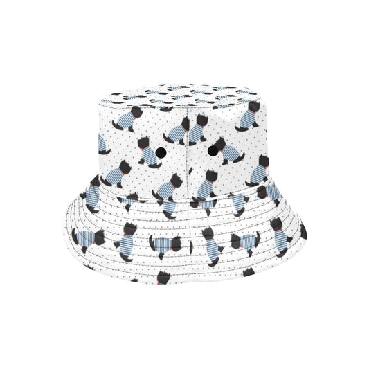 Scottish Terriers Print Design LKS3013 Unisex Bucket Hat