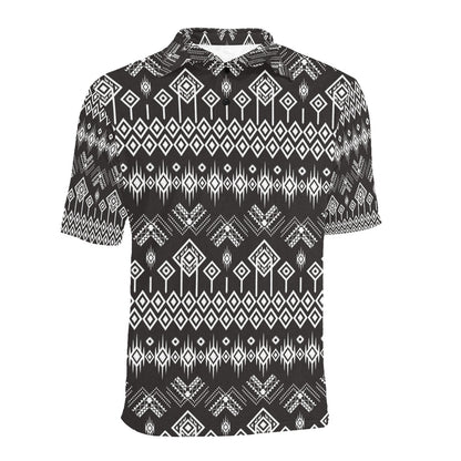 Tribal Pattern Print Design LKS304 Men Polo Shirt