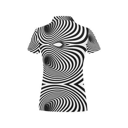 Vortex Print Design LKS303 Women's Polo Shirt