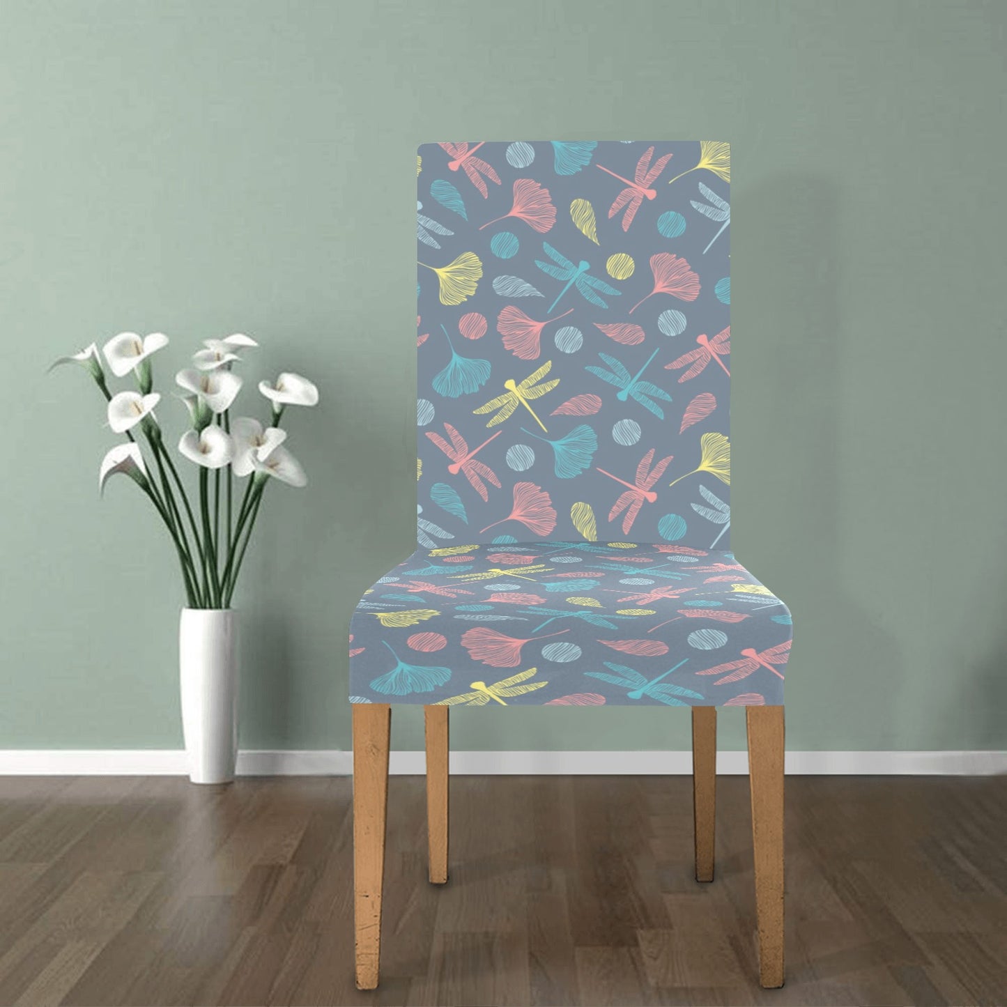 Dragonfly Print Design LKS403 Dining Chair Slipcover