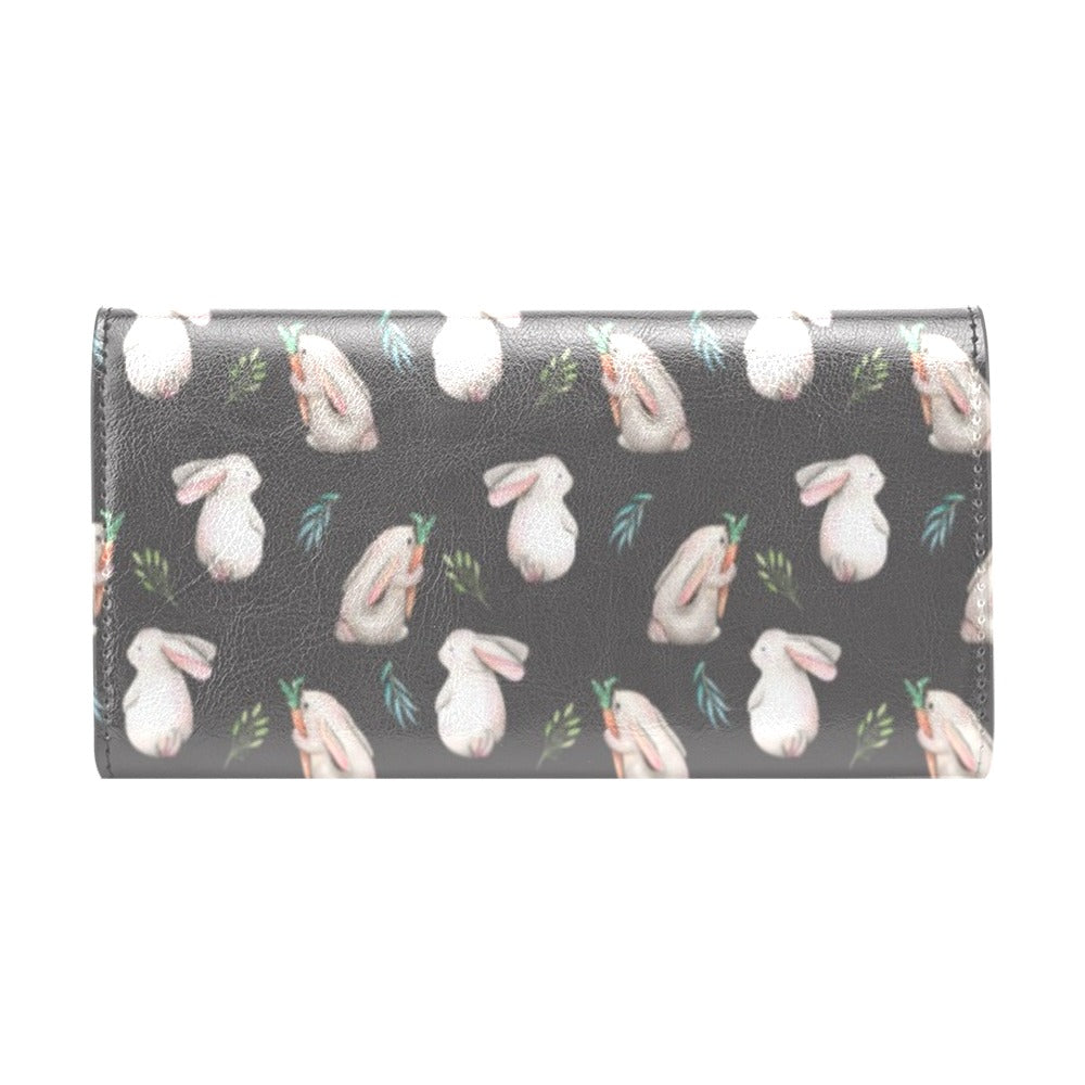 Rabbit Print Design LKS402 Women's Trifold Wallet