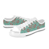 Sausage Print Design LKS303 Women's White Low Top Shoes