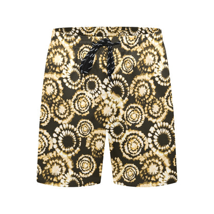 Tie Dye Print Design LKS307 Men's Swim Trunks Beach Shorts