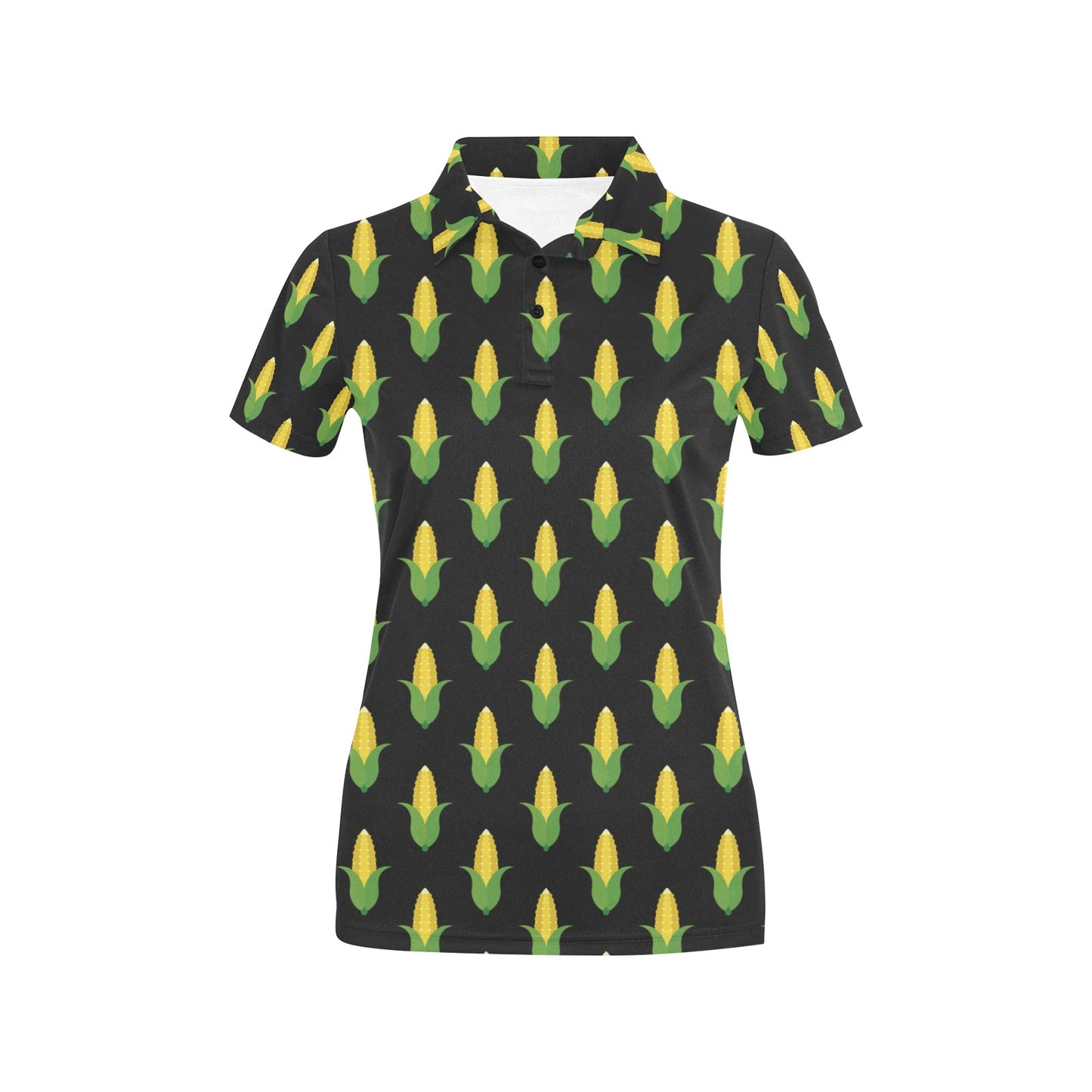 Corn Pattern Print Design 05 Women's Polo Shirt