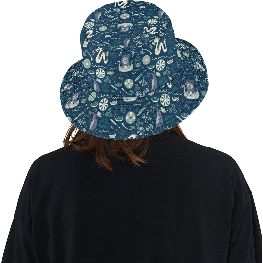 Vikings Print Design LKS305 Unisex Bucket Hat