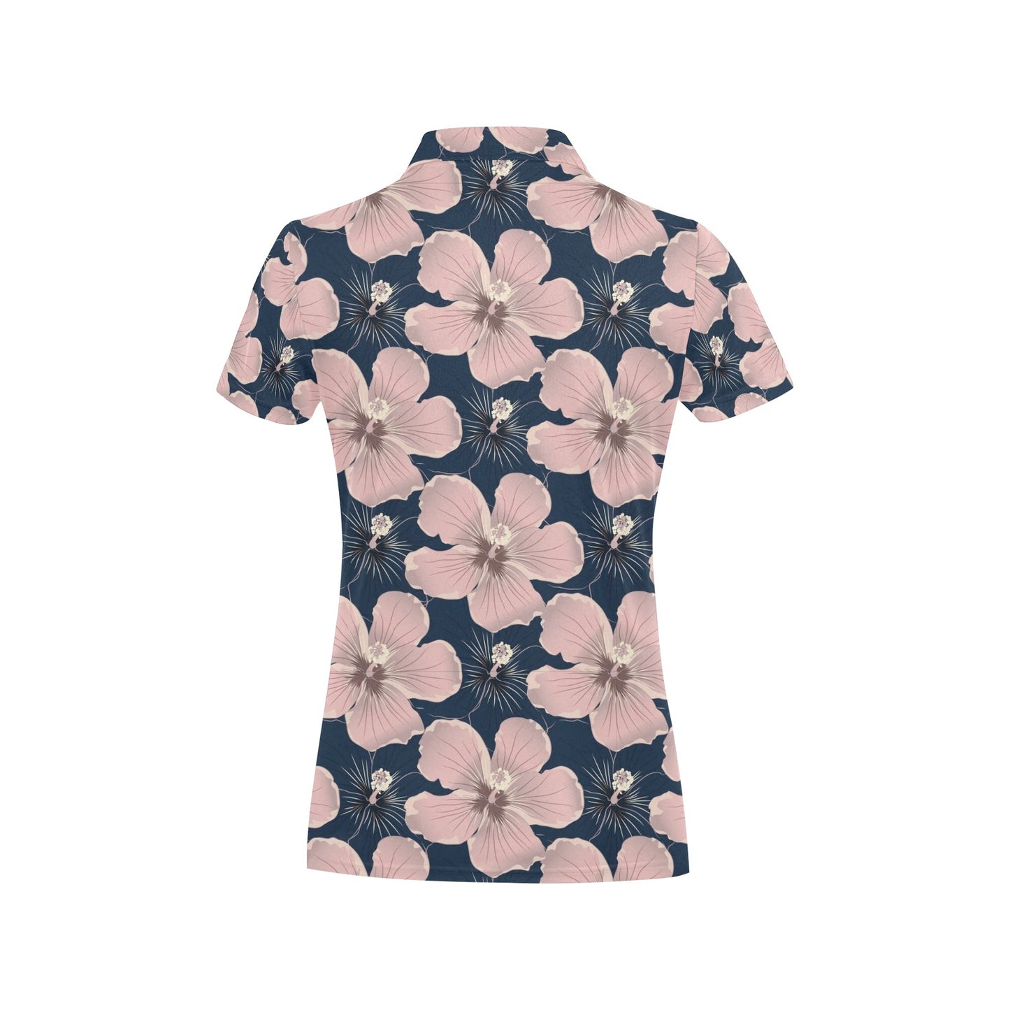 Plumeria Pattern Print Design PM018 Women's Polo Shirt