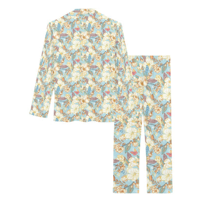 Summer Floral Print Design LKS302 Women's Long Pajama Set