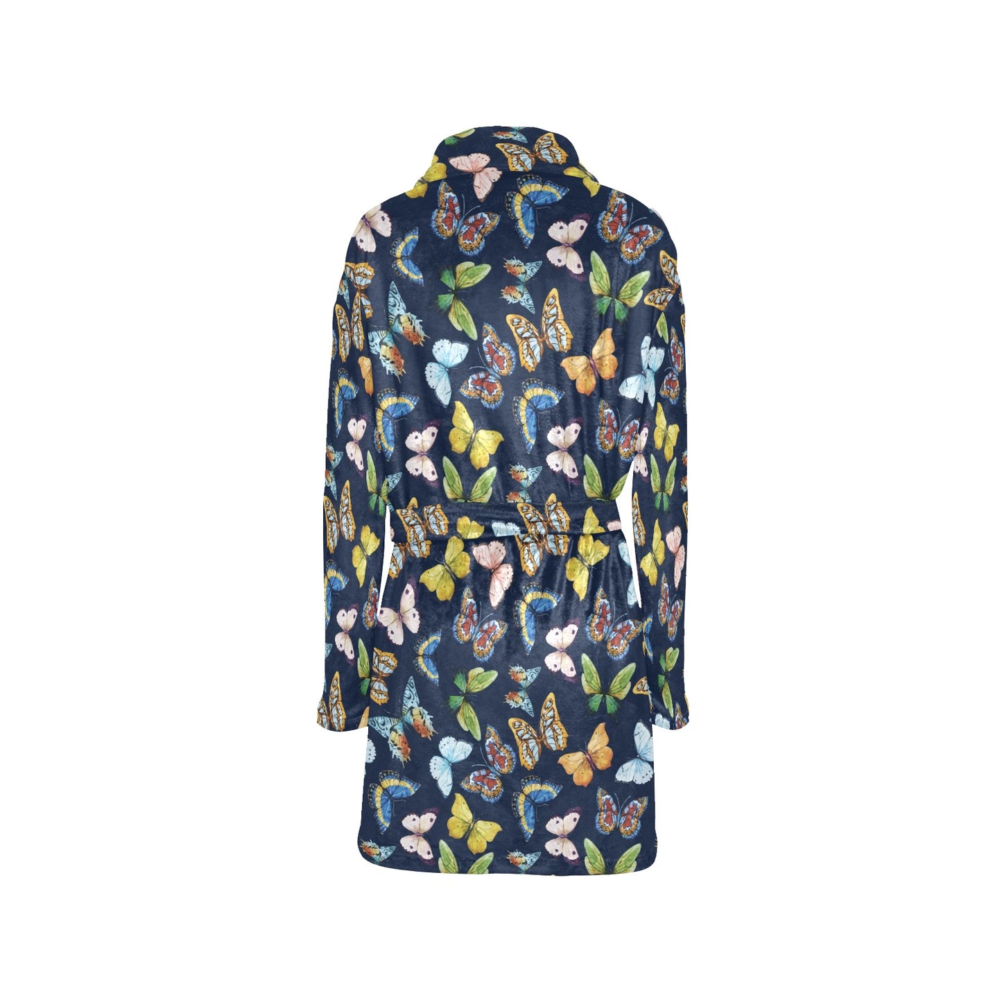 Butterfly Beautiful Print Pattern Women's Fleece Robe