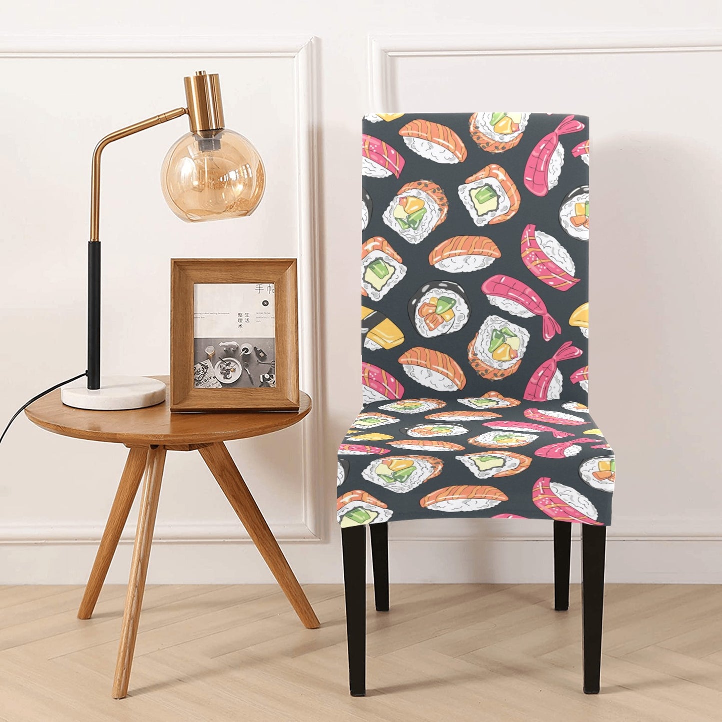 Sushi Print Design LKS306 Dining Chair Slipcover