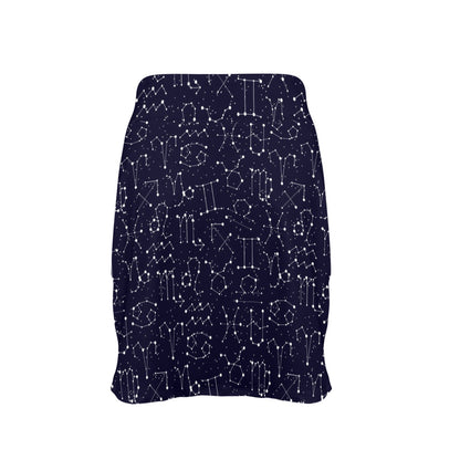 Zodiac Pattern Design Print 17" Golf & Pickleball Skort with Pockets
