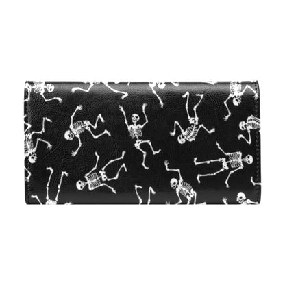 Skeleton Print Design LKS305 Women's Trifold Wallet