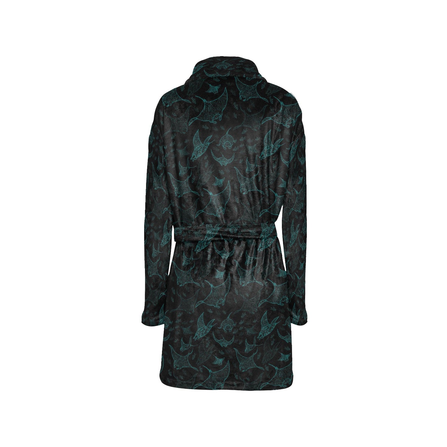 Manta Ray Print Design LKS402 Women's Fleece Robe