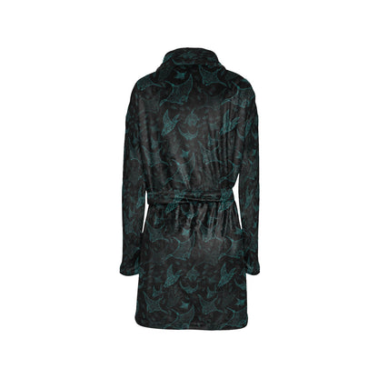 Manta Ray Print Design LKS402 Women's Fleece Robe