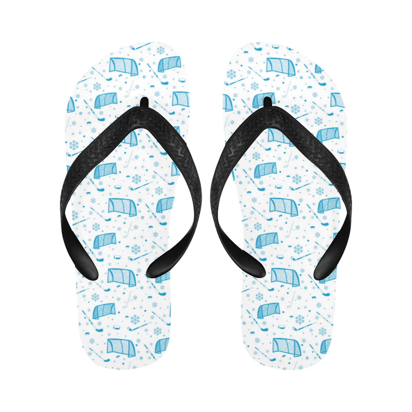 Hockey Print Design LKS303 Flip Flops