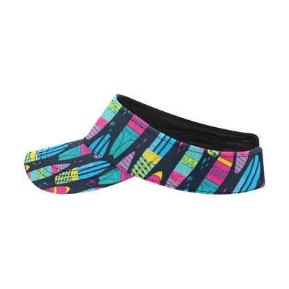 Surfboard Colorful Print Design LKS302 Unisex Sun Visor