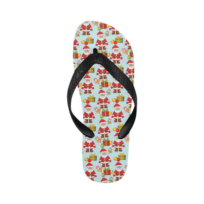 Santa Christmas Themed Print Design LKS303 Flip Flops