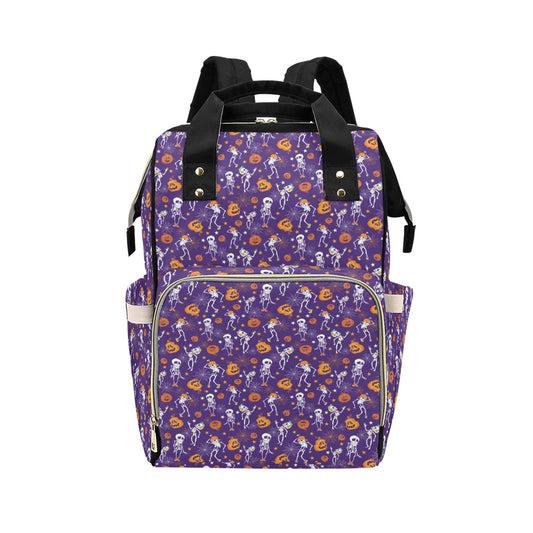 Skeleton Halloween Dance Print Design LKS304 Diaper Bag Backpack