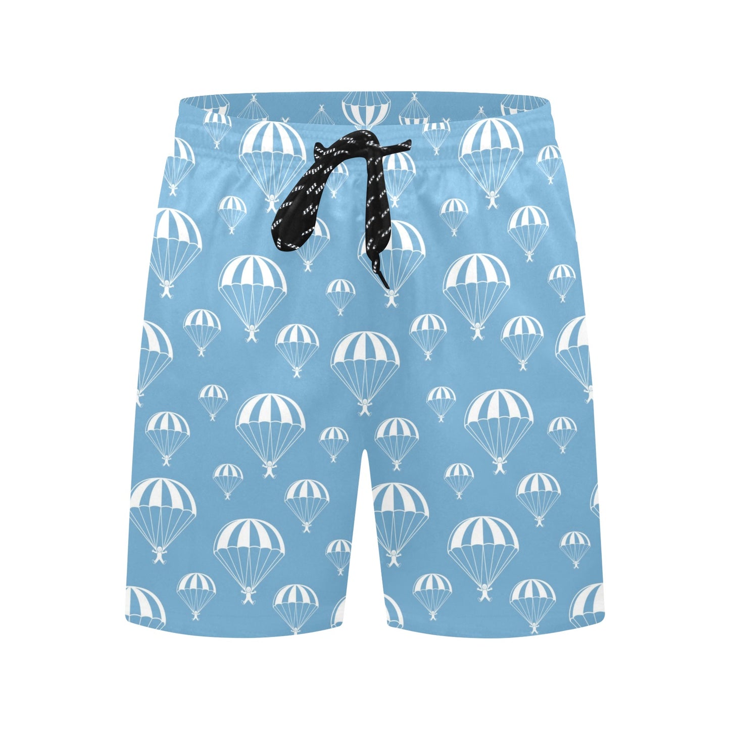 Skydiver Print Design LKS305 Men's Swim Trunks Beach Shorts