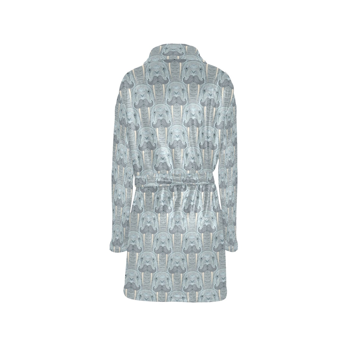 Walrus Print Design LKS402 Women's Fleece Robe