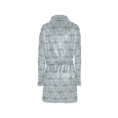 Walrus Print Design LKS402 Women's Fleece Robe