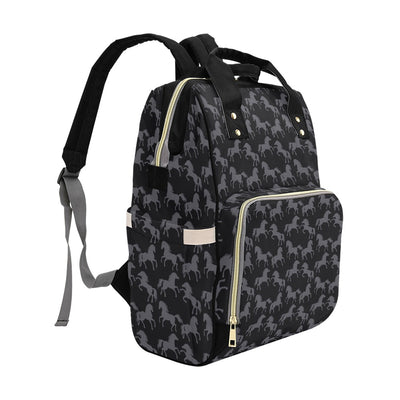 Horse Print Design LKS305 Diaper Bag Backpack