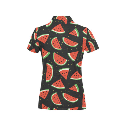 Watermelon Pattern Print Design WM09 Women's Polo Shirt