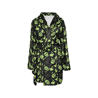 Witch Halloween Print Design LKS306 Women's Fleece Robe
