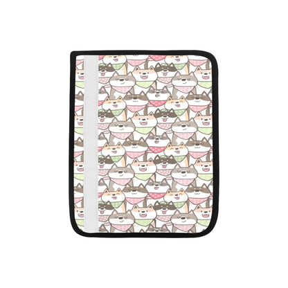 Shiba Inu Print Design LKS305 Car Seat Belt Cover