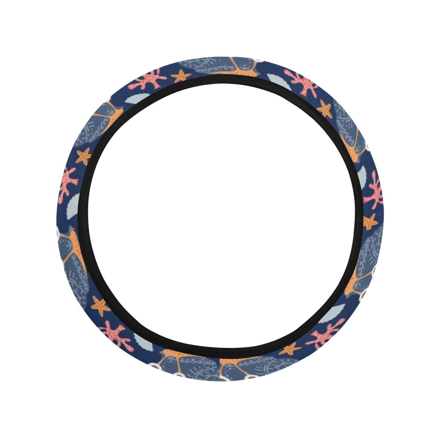 Snail Print Design LKS402 Steering Wheel Cover with Elastic Edge