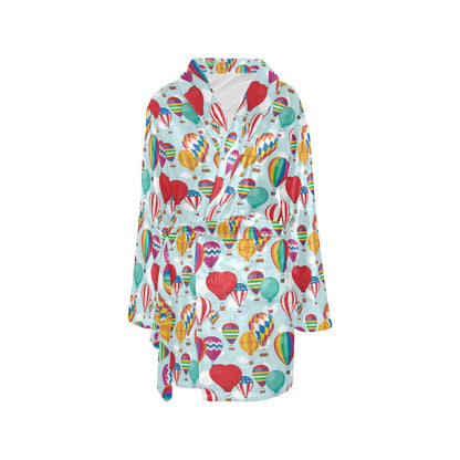 Ballon Pattern Print Design 07 Women's Fleece Robe