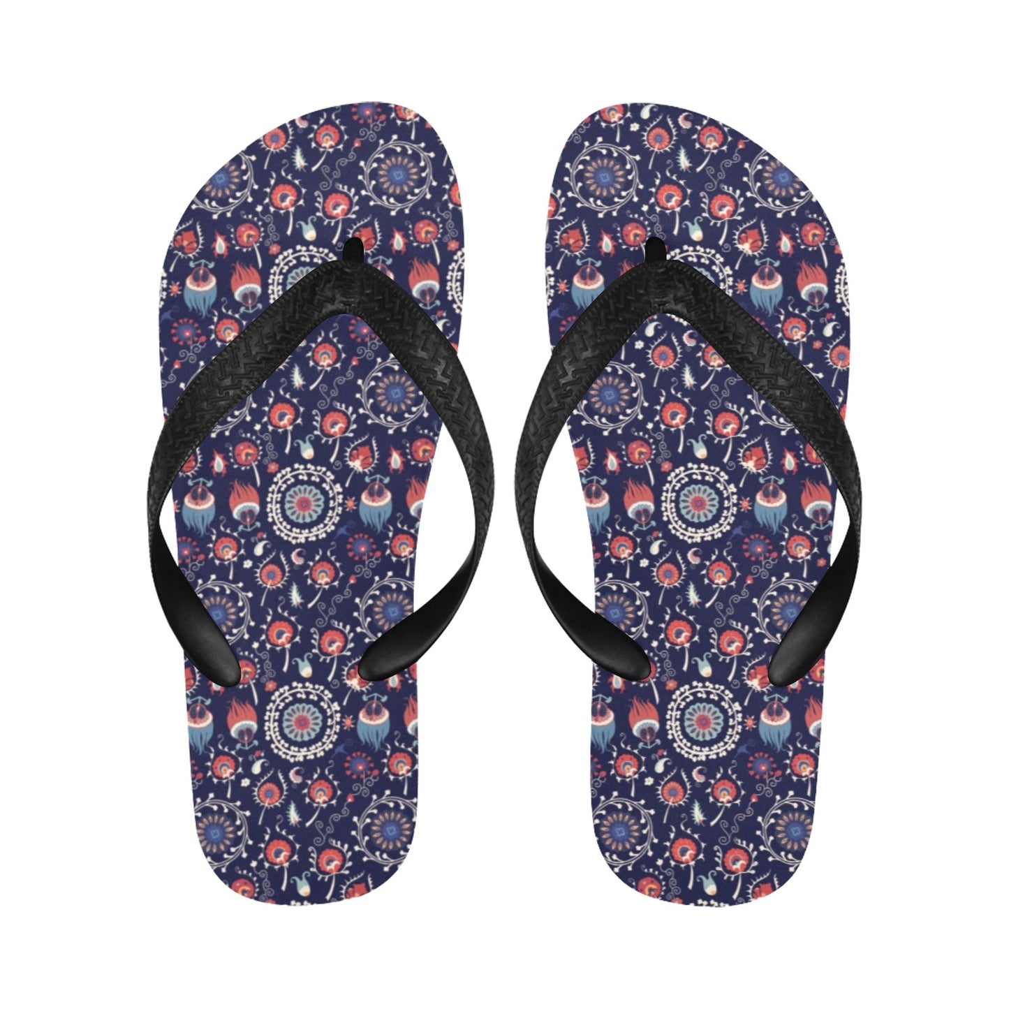 Suzani Print Design LKS305 Flip Flops